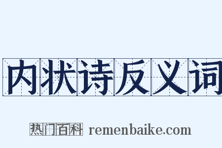 内状诗反义词是什么意思的图片